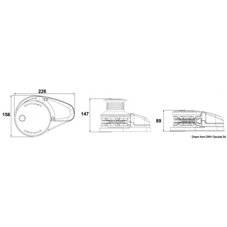 Якорная лебедка LEWMAR VX2 GD, 1000 Вт 10mm