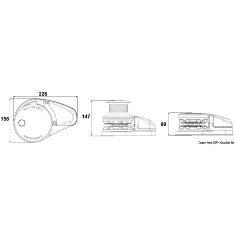 Якорный брашпиль LEWMAR VX2 GO 12V 700W 08mm 