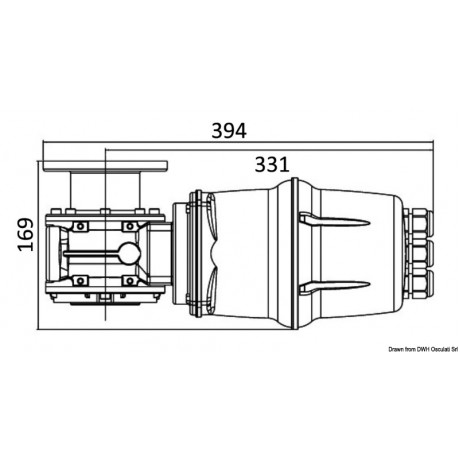 Якорный брашпиль LEWMAR VX2 GO 12V 700W 08mm 