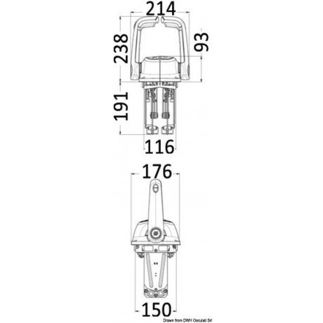 Ручка Газ/реверс  ULTRAFLEX B502HT/L