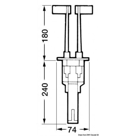 Ручка Газ/реверс  GEMINI B58DX