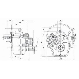 Реверс-редуктор TM 265 R=1.17