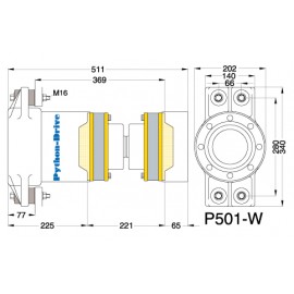Упорный подшипник PYTHON-DRIVE P501-W