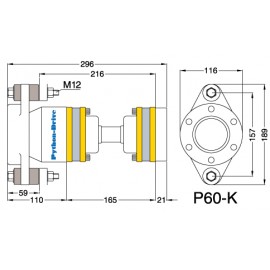 Упорный подшипник PYTHON-DRIVE P60-K